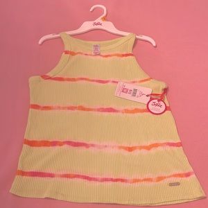Justice Girls Ribbed High Neck Tank, Sizes L(12/14)